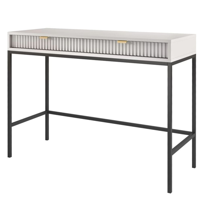 Туалетний столик з телескопічними напрямними Perfect Home Nova T104 104x77x50 см Сірий (чорні ніжки) (PFH-091268)