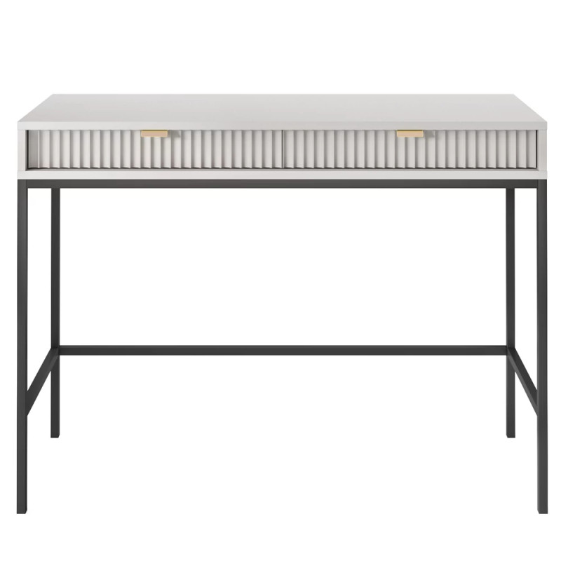 Туалетний столик з телескопічними напрямними Perfect Home Nova T104 104x77x50 см Сірий (чорні ніжки) (PFH-091268)