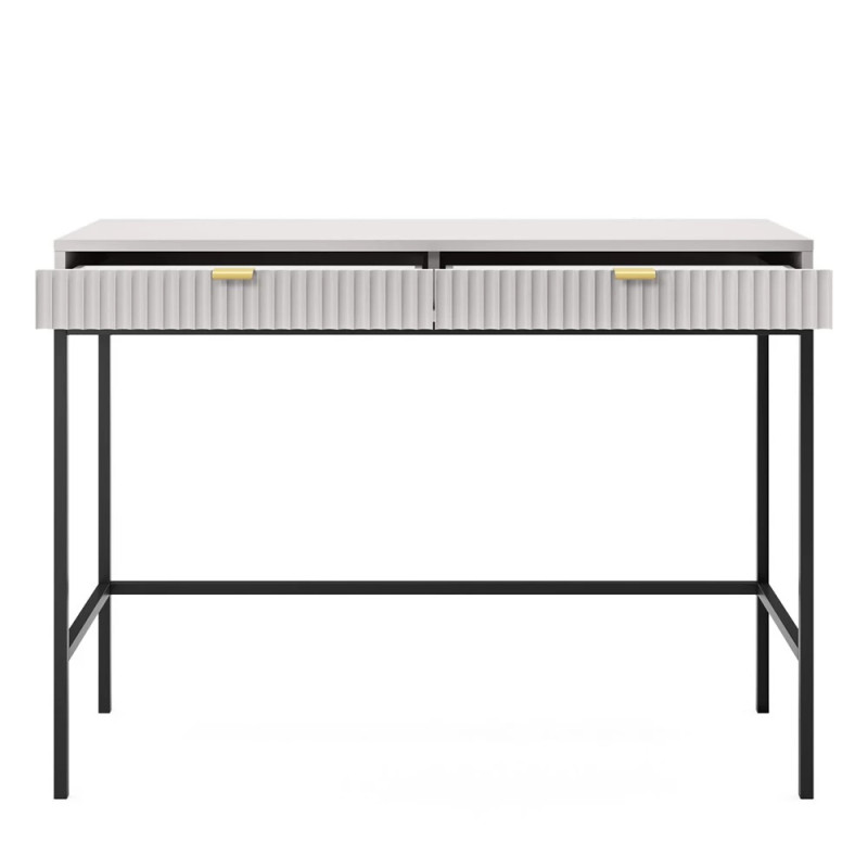 Туалетний столик з телескопічними напрямними Perfect Home Nova T104 104x77x50 см Сірий (чорні ніжки) (PFH-091268)