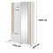 Передпокій Perfect Home Nelly 131x192x40 Білий/Дуб артизан (PFH-091303)