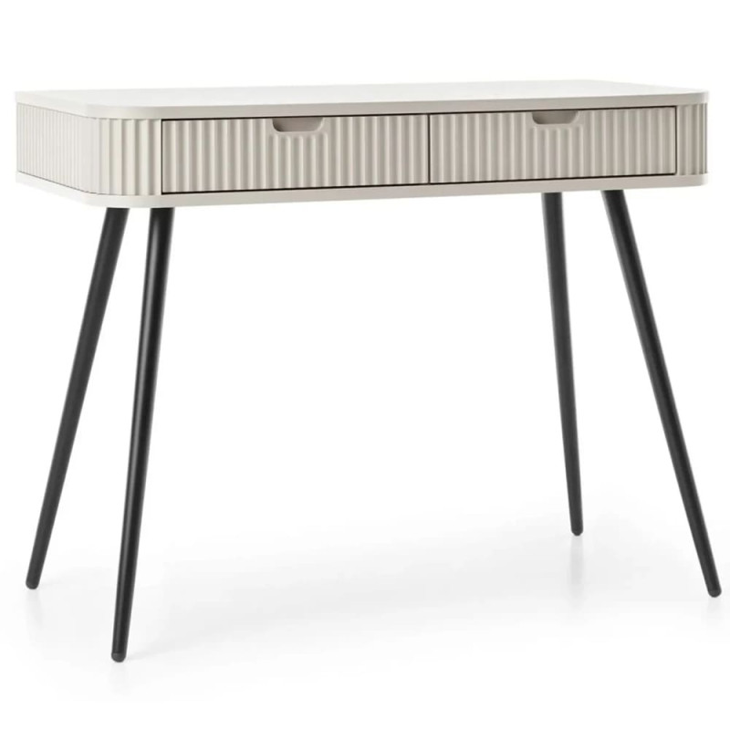 Туалетний столик з телескопічними напрямними Perfect Home Zova T103 103x80x49 см Кашемір (чорні ніжки) (PFH-091300)