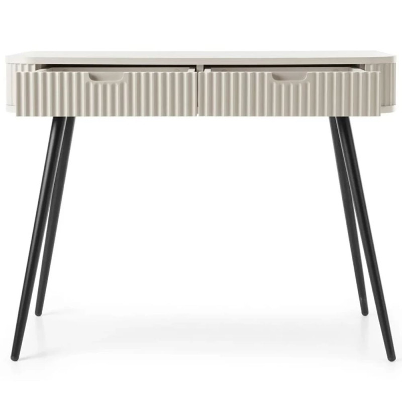 Туалетний столик з телескопічними напрямними Perfect Home Zova T103 103x80x49 см Кашемір (чорні ніжки) (PFH-091300)