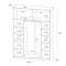 Шафа купе Doros G-Caiser Кашемір 2 Дзеркала 3 частини 180х60х240 (42005324) (DRS-012240)