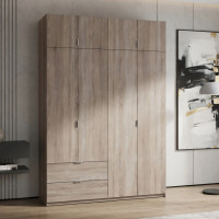 Шафа розпашна з антресоллю Doros Лукас 160х50х240 см Дуб Сонома (DRS-011619)