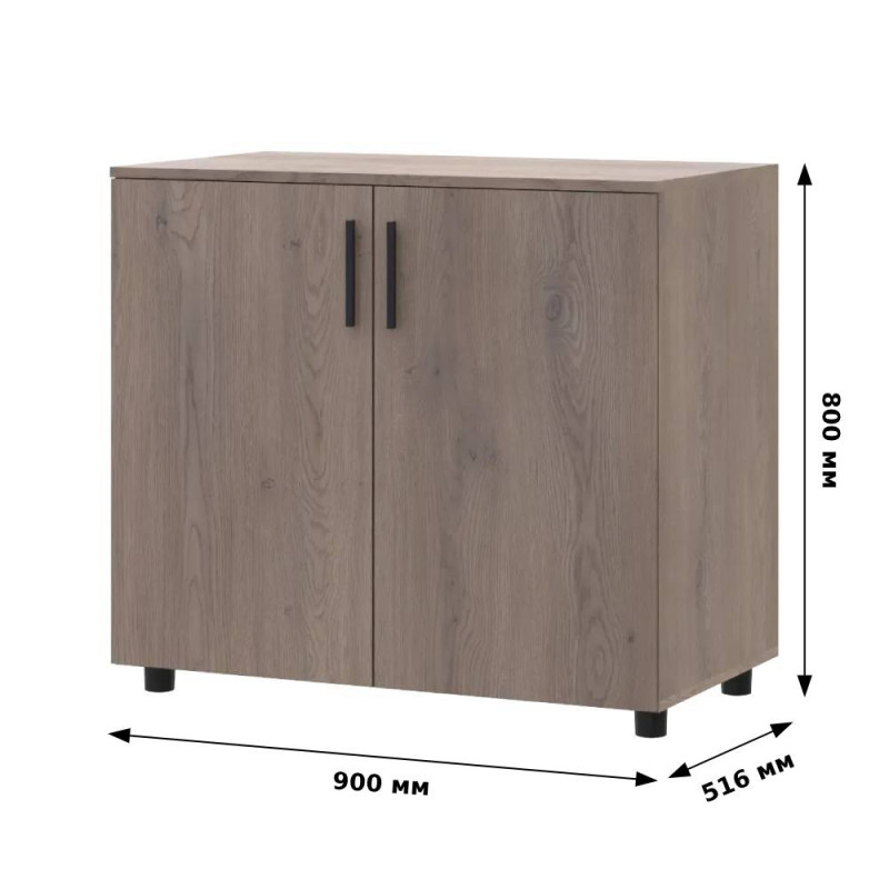 Комод Doros Торн Сірий 2 ДСП 90х51.6х80 (DRS-012090)