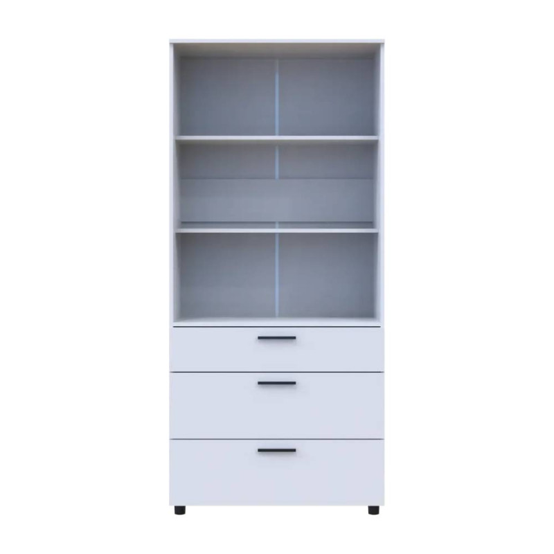 Шафа для одягу Doros Торн Білий 2 ДСП/3Ш (полиці) 90х51.6х200 (DRS-012020)