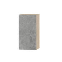 Кухонний модуль Оптіма Верх В01-370 Дуб Сонома/Бетон 370х296х720 мм (EVR-071376)