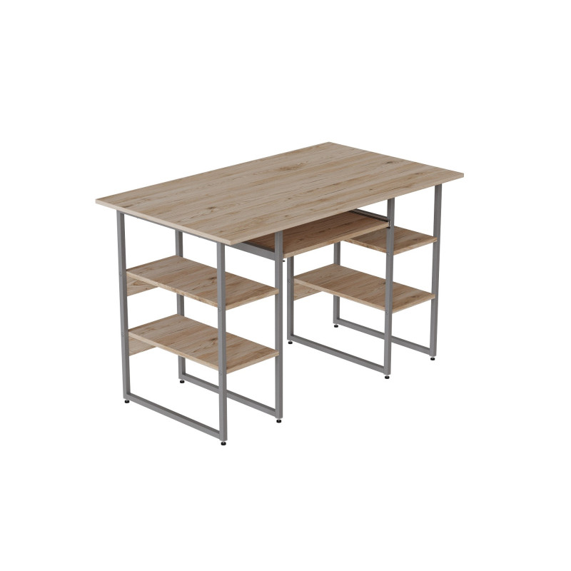Компьютерный стол Ferrum-decor Тим 75x120x70 серый ДСП Дуб Сан-Марино 32мм (FRD-101895)