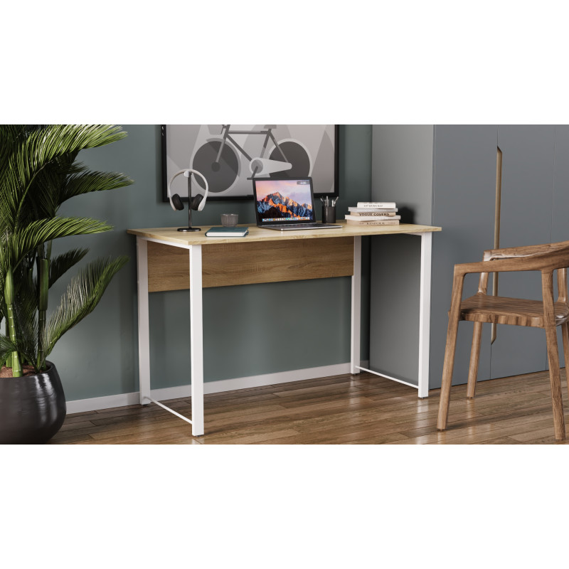 Компьютерный стол Ferrum-decor Раян 75x140x70 белый ДСП Сосна Кембра 16мм (FRD-101175)