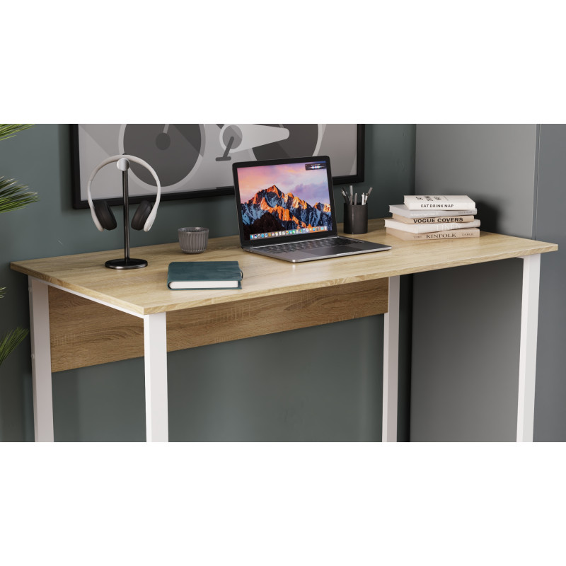Компьютерный стол Ferrum-decor Раян 75x140x70 белый ДСП Сосна Кембра 16мм (FRD-101175)