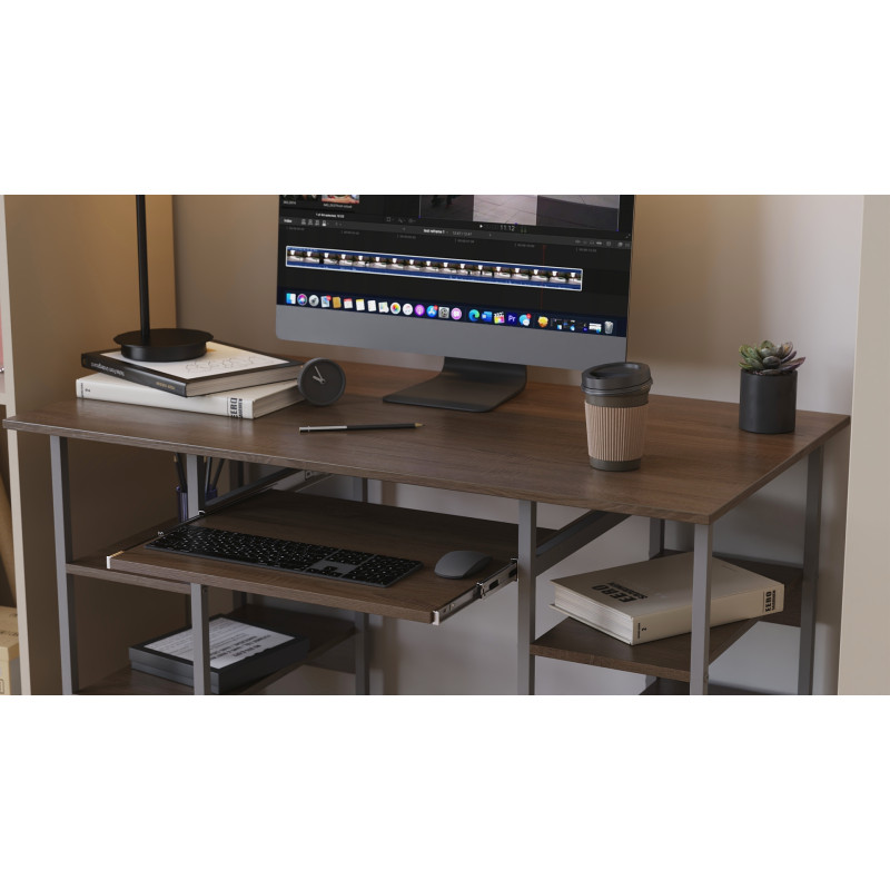 Комп'ютерний стіл Ferrum-decor Скай 75x140x70 білий ДСП Сосна Кембра 16мм (FRD-101115)