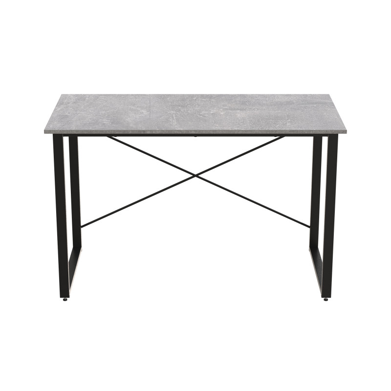 Стіл письмовий Дейв Ferrum-decor 750x1200x600 Чорний метал ДСП Бетон 32 мм (FRD-106443)