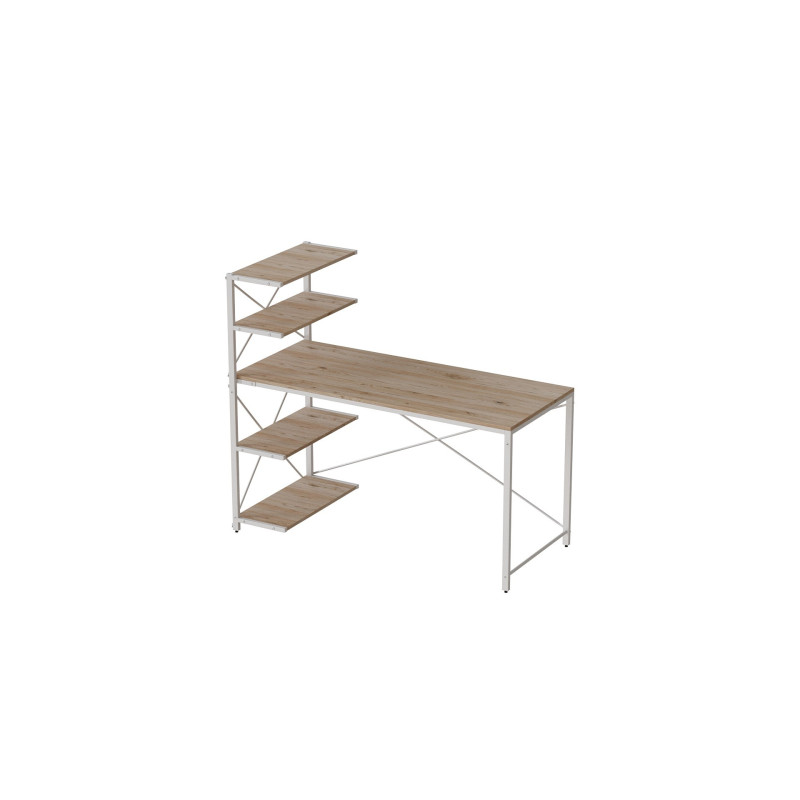 Комп'ютерний стіл Ferrum-decor Джек 75x120x70 Білий ДСП Дуб Сан-Марино (FRD-105413)