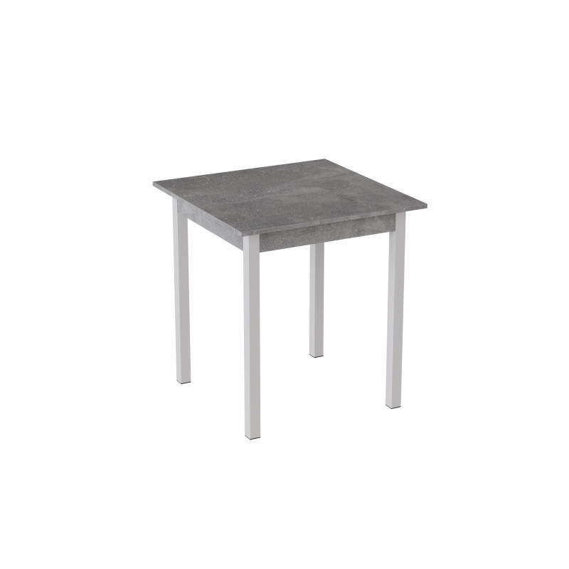 Стол кухонный Ferrum-decor Диего 75x70x70 Белый ДСП Бетон 16мм (FRD-105573)