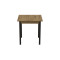 Стол кухонный Ferrum-decor Агата 75x70x70 Черный ДСП Дуб Артизан 16мм (FRD-105673)