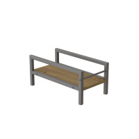 Підставка для системного блоку Ferrum-decor Нікі 21x24x45 Сірий ДСП Дуб Артизан 16мм (FRD-105303)