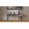 Тумба під телевізор Кентук Ferrum-decor 45x139x38 Чорний метал ДСП Білий 16 мм (FRD-106733)