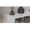Тумба під телевізор Кентук Ferrum-decor 45x139x38 Чорний метал ДСП Білий 16 мм (FRD-106733)