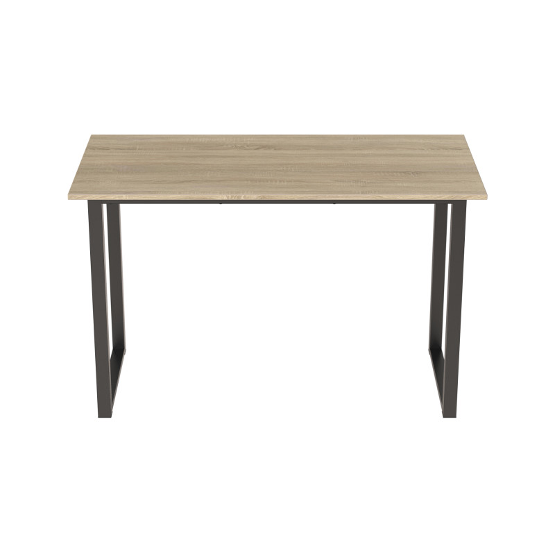 Стіл письмовий Кнап 2 Ferrum-decor 750x1000x700 Чорний метал ДСП Дуб Сонома 16 мм (FRD-106413)