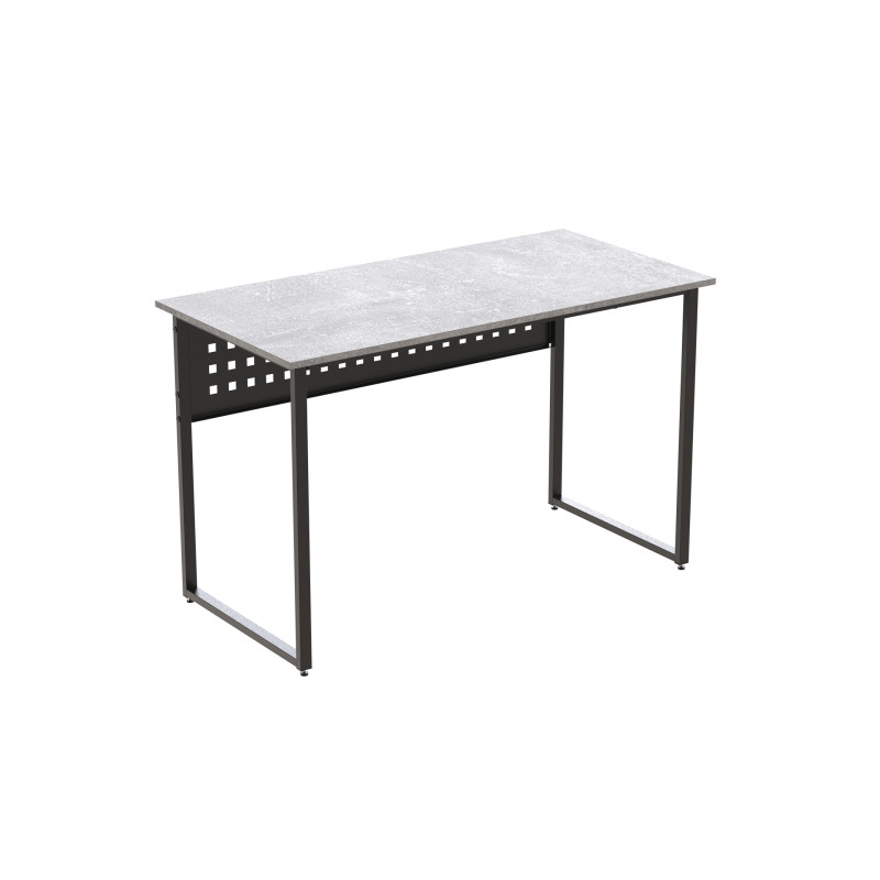 Стіл письмовий Майк Ferrum-decor 75x120x60 Чорний метал ДСП Бетон 16 мм (FRD-106513)