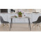 Стол кухонный Марсель 40 Ferrum-decor 75x120x60 Черный металл ДСП Бетон 16 мм (FRD-106753)