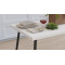 Стол кухонный Марсель 30 Ferrum-decor 75x120x70 Черный металл ДСП Белый 32 мм (FRD-106693)