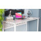 Стіл письмовий Майк Ferrum-decor 75x140x60 Білий метал ДСП Бетон 32 мм (FRD-106523)