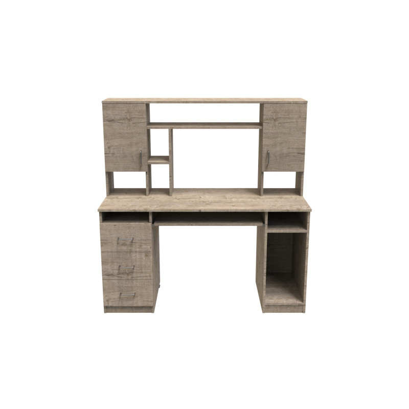 Стол компьютерный Анжело Ferrum-decor 1400x1422x600 ДСП Дуб Сан-Марино 16 мм (FRD-104705)