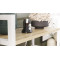 Етажерка 4/60 Ferrum-decor Серії Конект 120x60x28 білий ДСП Дуб Сонома 16мм (FRD-104245)