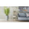 Етажерка 4/34 Ferrum-decor Серії Конект 120x34x28 сірий ДСП Дуб Артизан 16мм (FRD-104285)