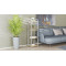 Етажерка 4/34 Ferrum-decor Серії Конект 120x34x28 сірий ДСП Дуб Артизан 16мм (FRD-104285)