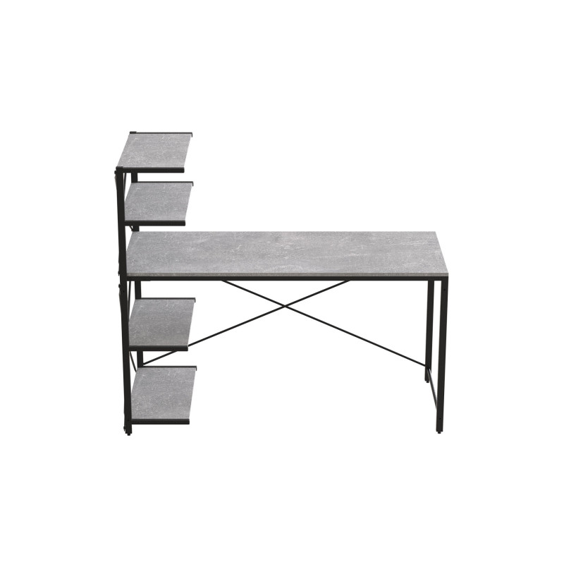 Комп'ютерний стіл Ferrum-decor Джек 75x120x60 Чорний ДСП Бетон (FRD-104385)