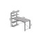 Комп'ютерний стіл Ferrum-decor Джек 75x120x60 Чорний ДСП Бетон (FRD-104385)