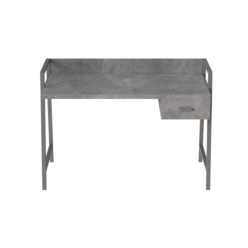 Письмовий стіл Ferrum-decor Комфорт 750x1000x600 Сірий метал ДСП Бетон 32 мм (FRD-103435)