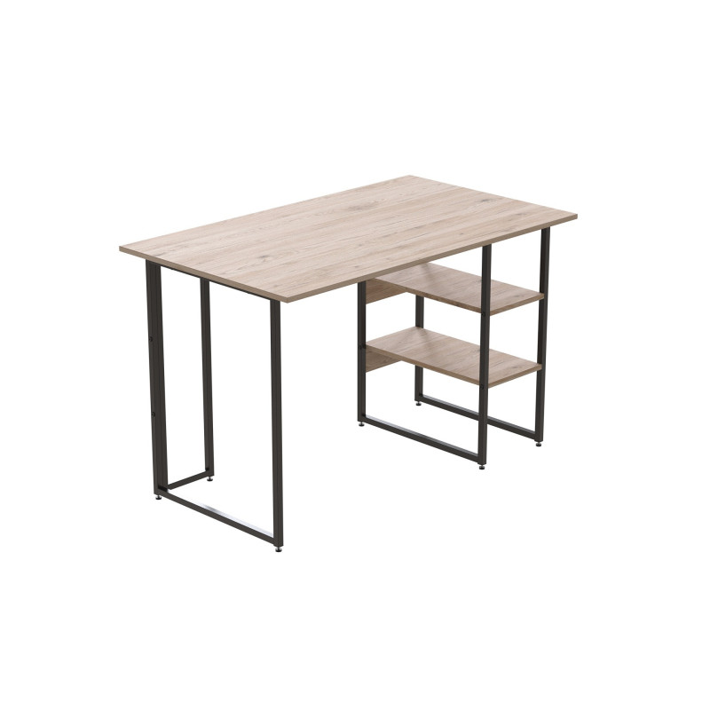 Комп'ютерний стіл Ferrum-decor Кевін 75x120x70 чорний ДСП Дуб Сан-Марино 32мм (FRD-103835)