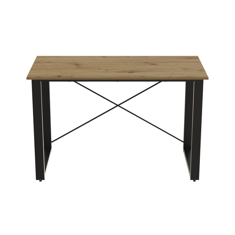 Письмовий стіл Ferrum-decor Драйв 750x1000x700 Чорний метал ДСП Дуб Артизан 16 мм (FRD-103155)