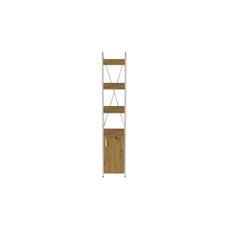 Етажерка 4/34 Ferrum-decor Серії Конект із тумбою 179x34x28 Білий ДСП Артизан (FRD-104475)