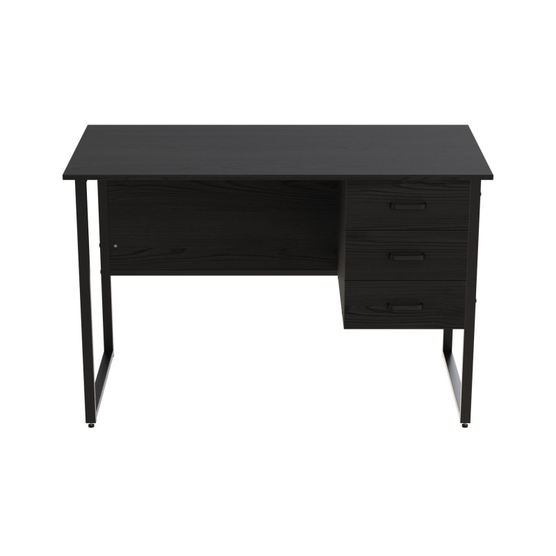Компьютерный стол Ferrum-decor Гарри 75x120x70 черный ДСП Сосна Кембра 16мм (FRD-103555)
