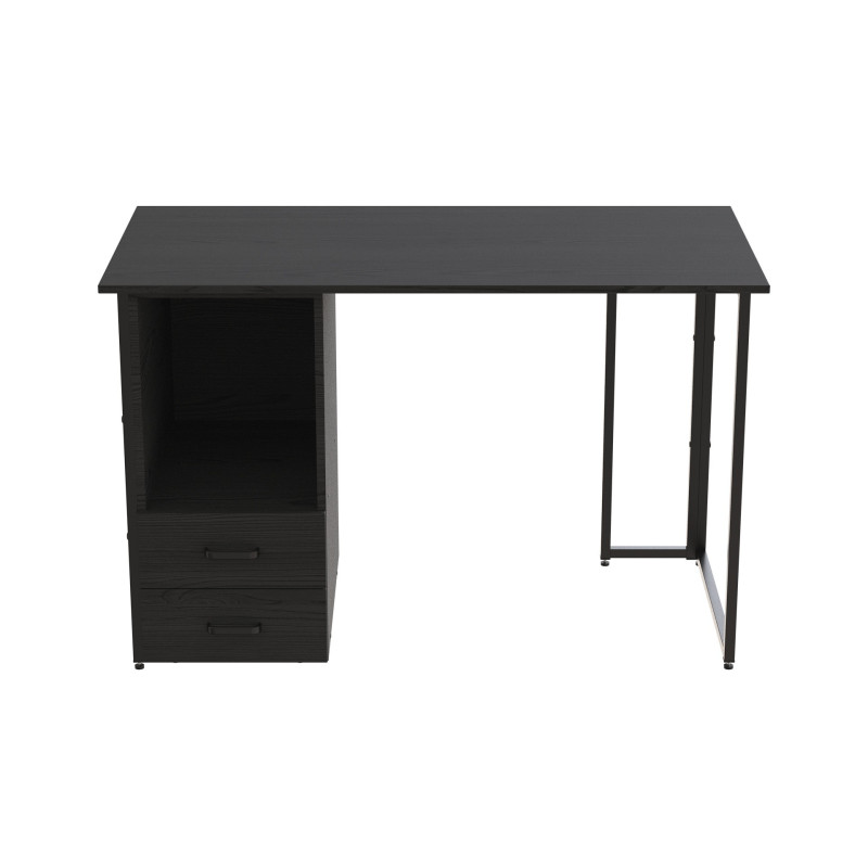 Компьютерный стол Ferrum-decor Отто 75x140x70 черный ДСП Сосна Кембра 16мм (FRD-103605)