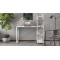 Письмовий стіл Ferrum-decor Серії Конект з етажеркою 75x120x600 білий ДСП Біле 16мм (FRD-104225)