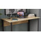 Письменный стол Ferrum-decor Курт 75x120x70 черный ДСП Дуб Сонома 16мм (FRD-103935)