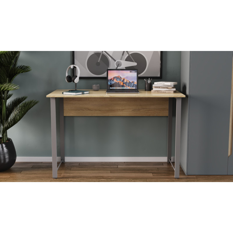 Компьютерный стол Ferrum-decor Раян 75x140x60 черный ДСП Сосна Кембра 16мм (FRD-103695)