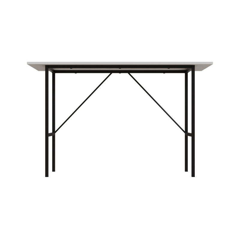 Стол письменный Line Тайм Ferrum-decor 750x1200x600 Черный металл ДСП Белое 16 мм (FRD-104885)