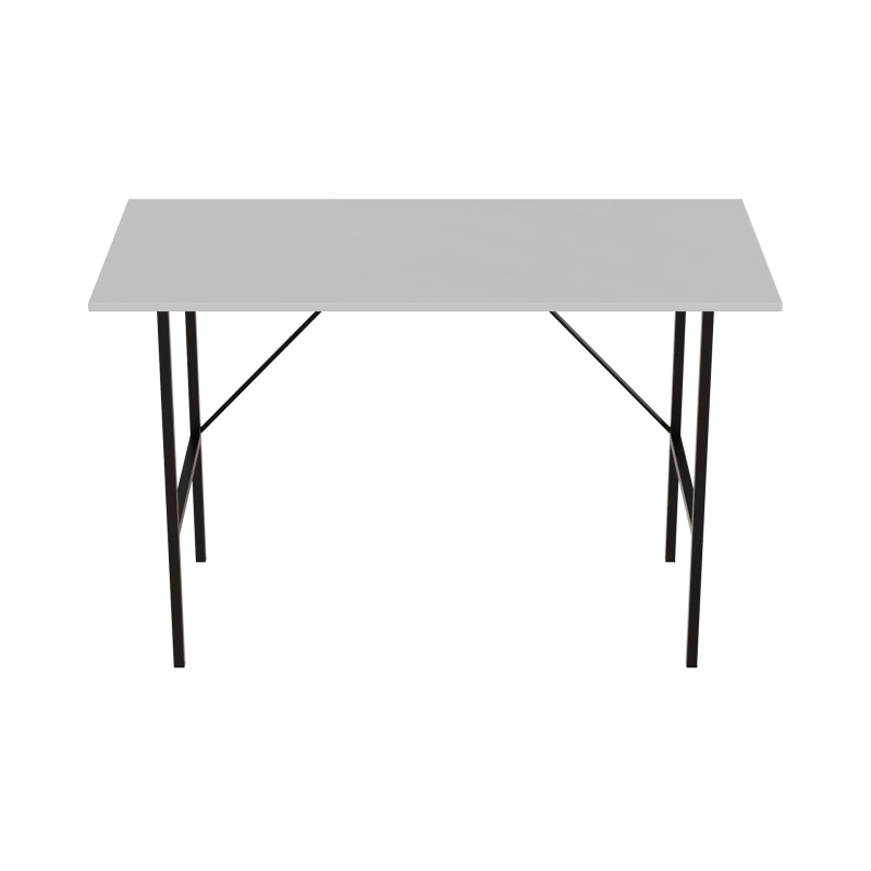 Стол письменный Line Тайм Ferrum-decor 750x1200x600 Черный металл ДСП Белое 16 мм (FRD-104885)
