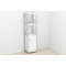 Этажерка 3/34 Ferrum-decor Серии Конект с тумбой 144x34x28 Серый ДСП Белое (FRD-104435)