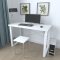Письмовий стіл Ferrum-decor Драйв 750x1400x700 Білий метал ДСП Біле 32 мм (FRD-103415)