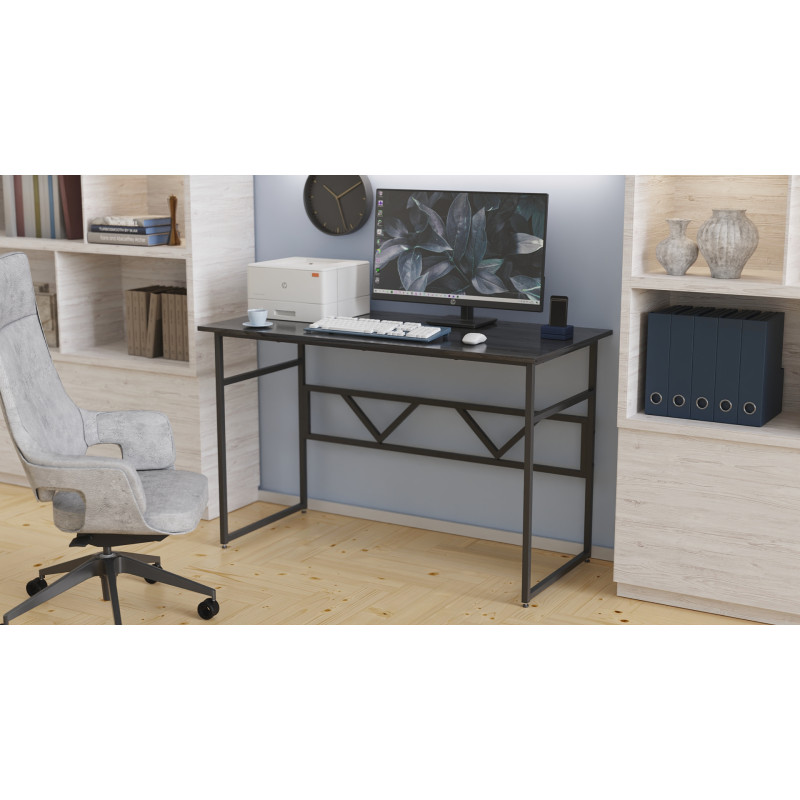 Компьютерный стол Ferrum-decor Раян 75x100x60 черный ДСП Сосна Кембра 16мм (FRD-103675)