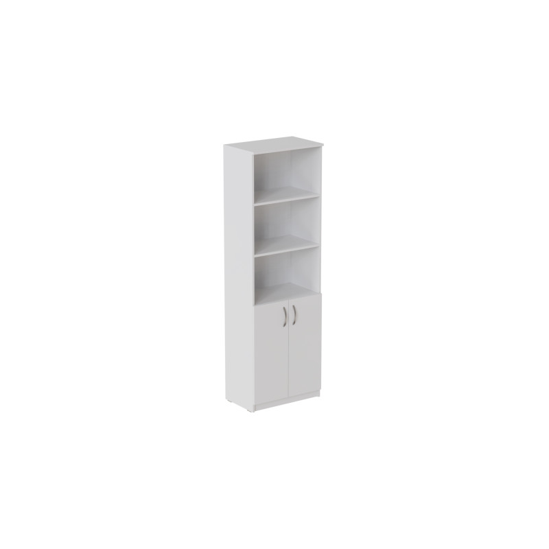 Шкаф Анжело Ferrum-decor на 5 полок с 2 дверями 1900x600x380 ДСП Белое 16 мм (FRD-104995)