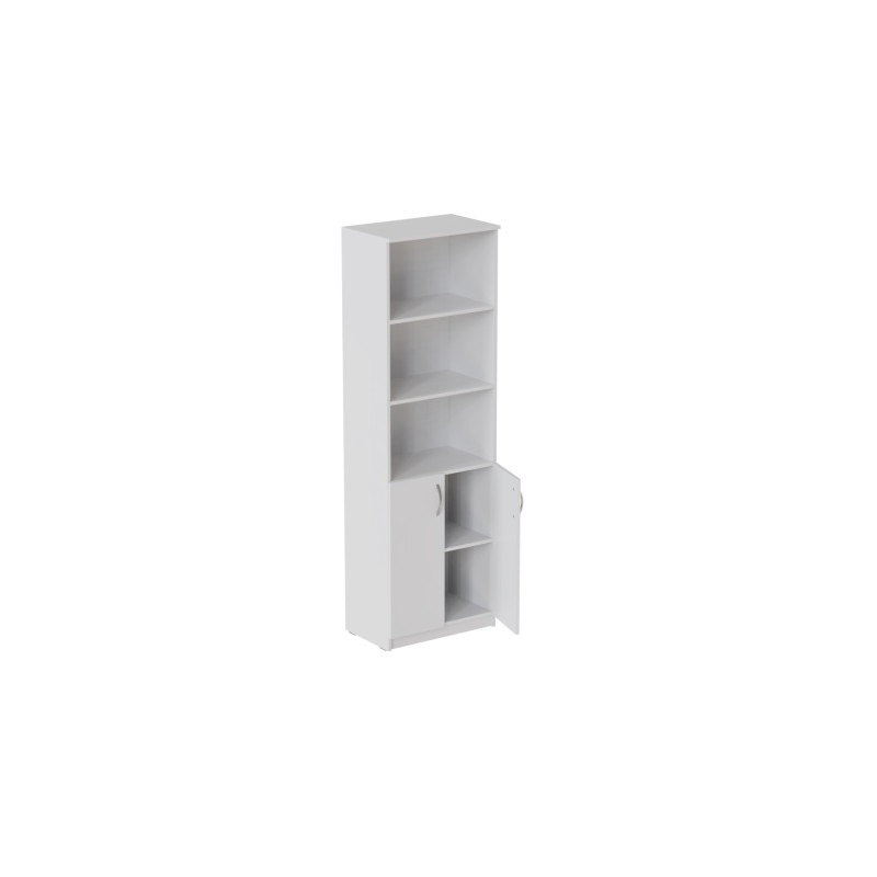 Шкаф Анжело Ferrum-decor на 5 полок с 2 дверями 1900x600x380 ДСП Белое 16 мм (FRD-104995)