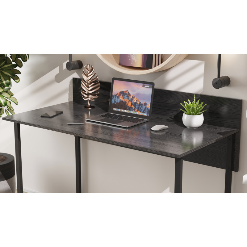 Компьютерный стол Ferrum-decor Скай 75x100x60 черный ДСП Сосна Кембра 16мм (FRD-103615)